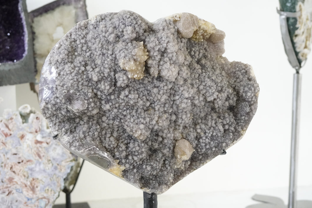 Extra Large All-Amethyst Druzy Crystal Heart [Ultra Rare]