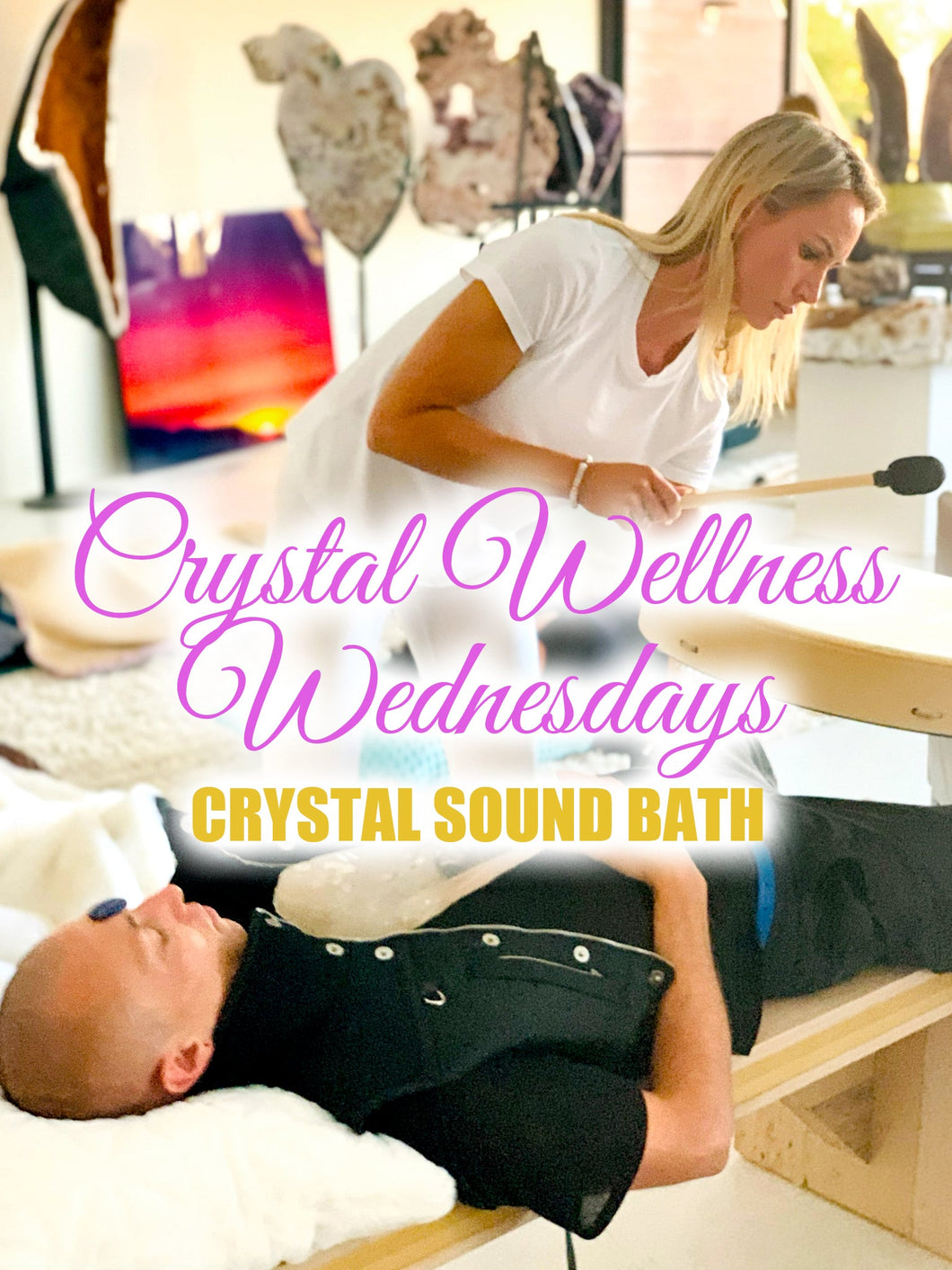 $111 TICKET Wednesday 12/21/22 Immersive Soundbath w/ Stephanie Lekkos & Sacred Toning and Interactive Crystal Healing Stations curated by Lenise Sorén